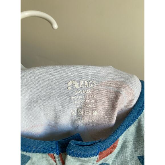 3-6m Peach Rags Sleeveless Romper - Picture 4 of 4